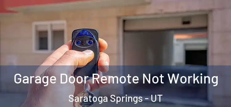  Garage Door Remote Not Working Saratoga Springs - UT
